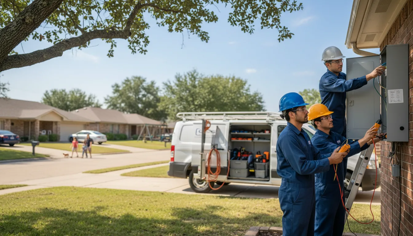 Certified electrician providing emergency electrical services in Vendor, AR